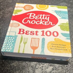 Betty Crocker Best 100 Cookbook. A collection of her best recipes of all time.